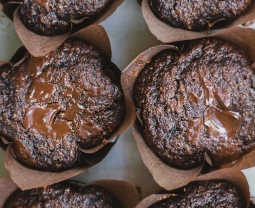 Cafe Style Double Chocolate Muffins