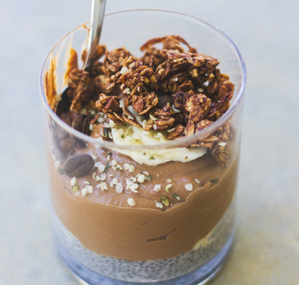 Mocha Cashew Cream Parfait - Pheebs Foods